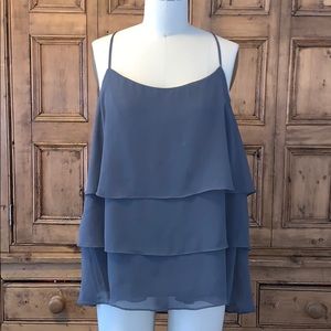 Banana republic gray layered tank top